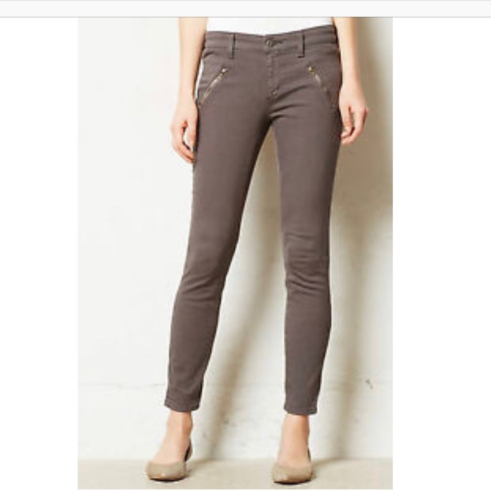 Pilcro 25 Serif Fit Skinny Jeans Ankle Zippers